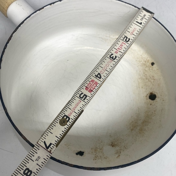 Dansk Kobenstyle France Yellow Enamel Covered Pan Cookware 4 Quart - Picture 10 of 17